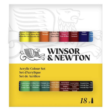 Estojo Tinta Acrilica C/18 10ml 2790002 Winsor Newton